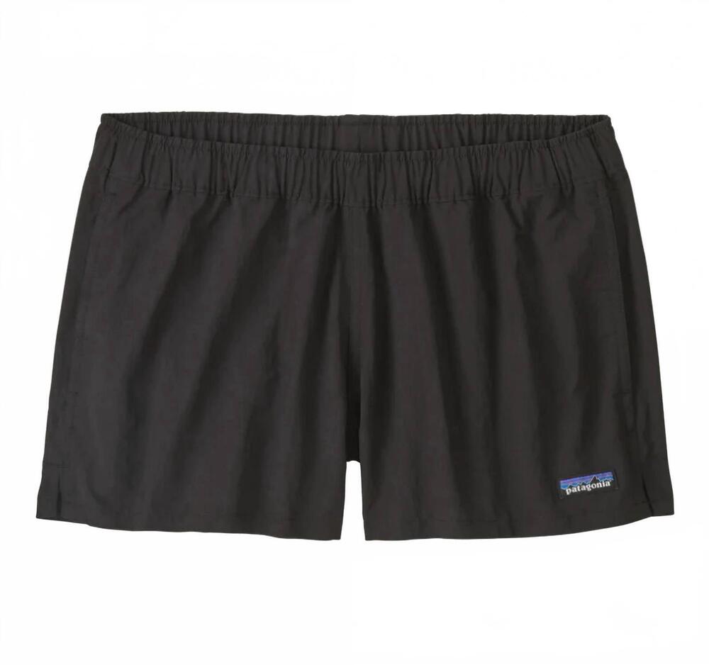 NEW PATAGONIA women's barely baggies shorts in black w/ black